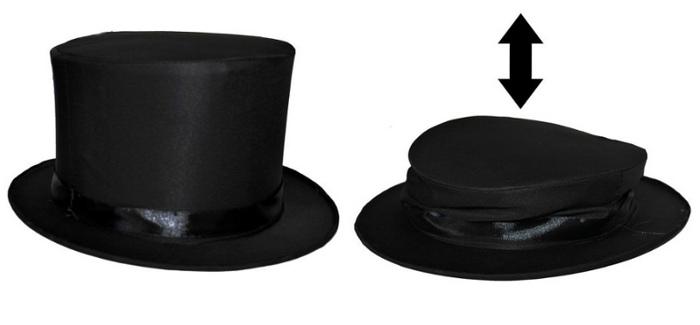 Головной убор, шляпа-шапокляк для мужчин, фото