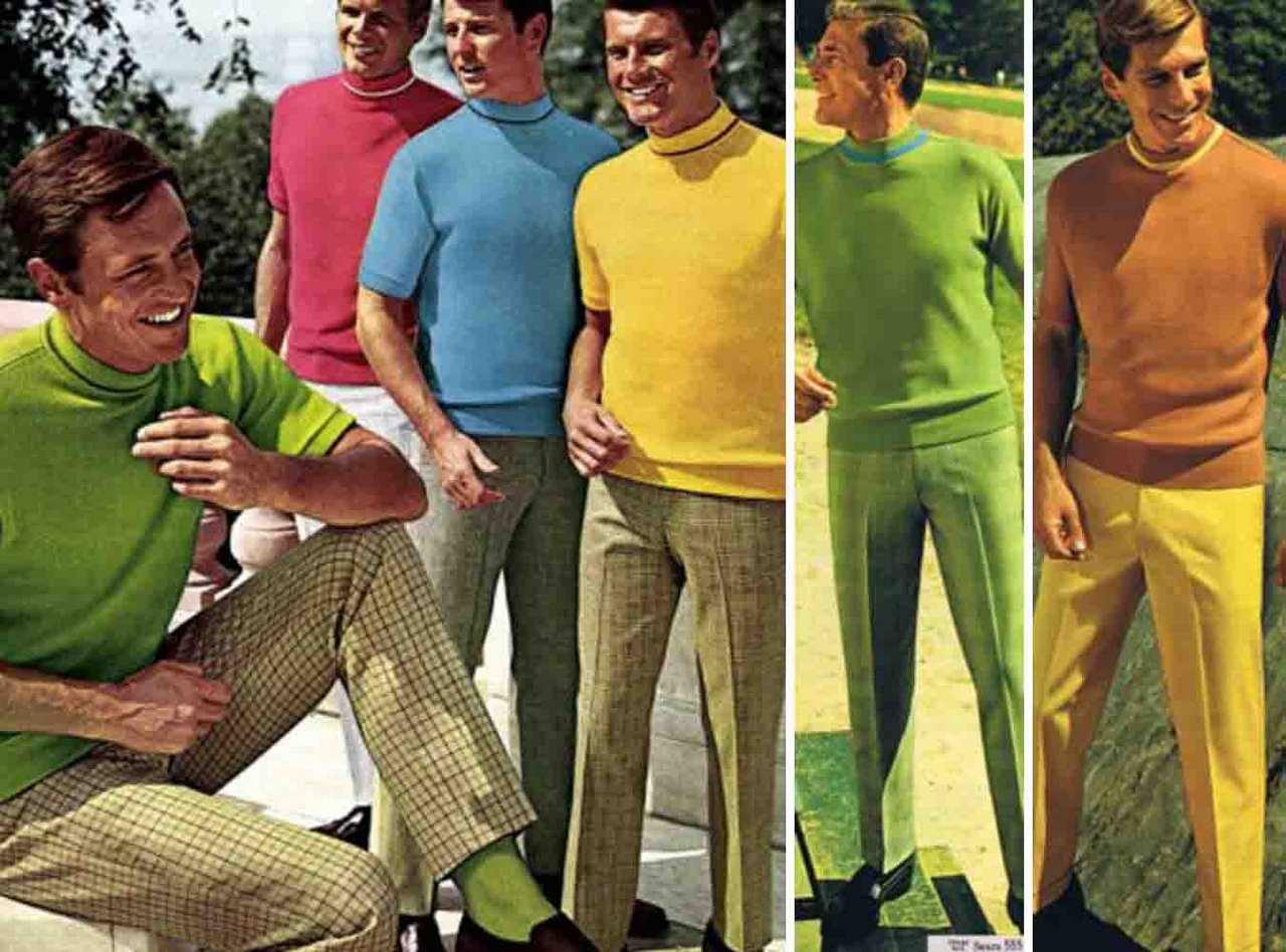 Мужские брюки, мода 60-х, фото