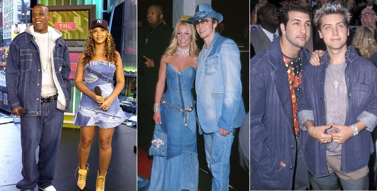 Мужская мода джинсовый total look 2000-х годов, фото
