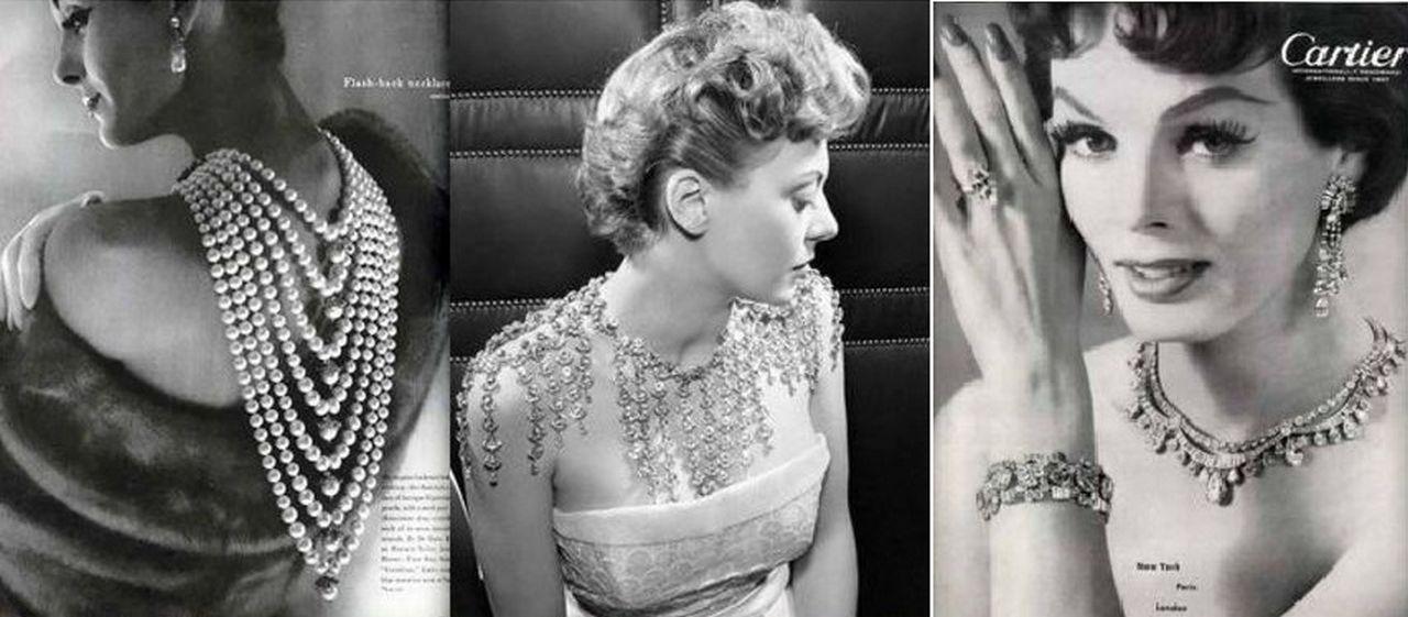 Женские украшения в 1950-х годах, фото